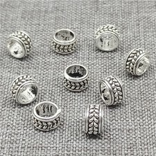 15pcs of 925 Sterling Silver Spacer Beads w/ Chain Style Diameter 6mm, Hole 4mm