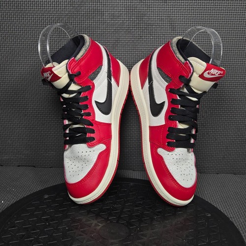Jordan 1 Retro High OG Shoes Boys Sz 1.5 White Red Athletic Trainers Sneakers - Picture 5 of 9