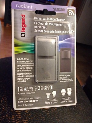 Legrand Radiant  Single Pole/3-Way Occupancy Sensor Universal Motion Sensor 600w