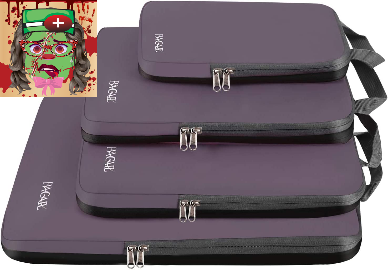 4 Set/6 Set Compression Packing Cubes Travel Accessories Expandable Packing