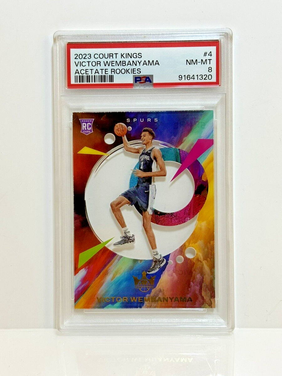 2023 Court Kings Victor Wembanyama RC #4 Acetate Rookies, PSA 8 