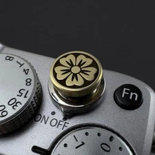 Shutter Button Shutter Release Button Brass  Blossoms Suitable for  Camera