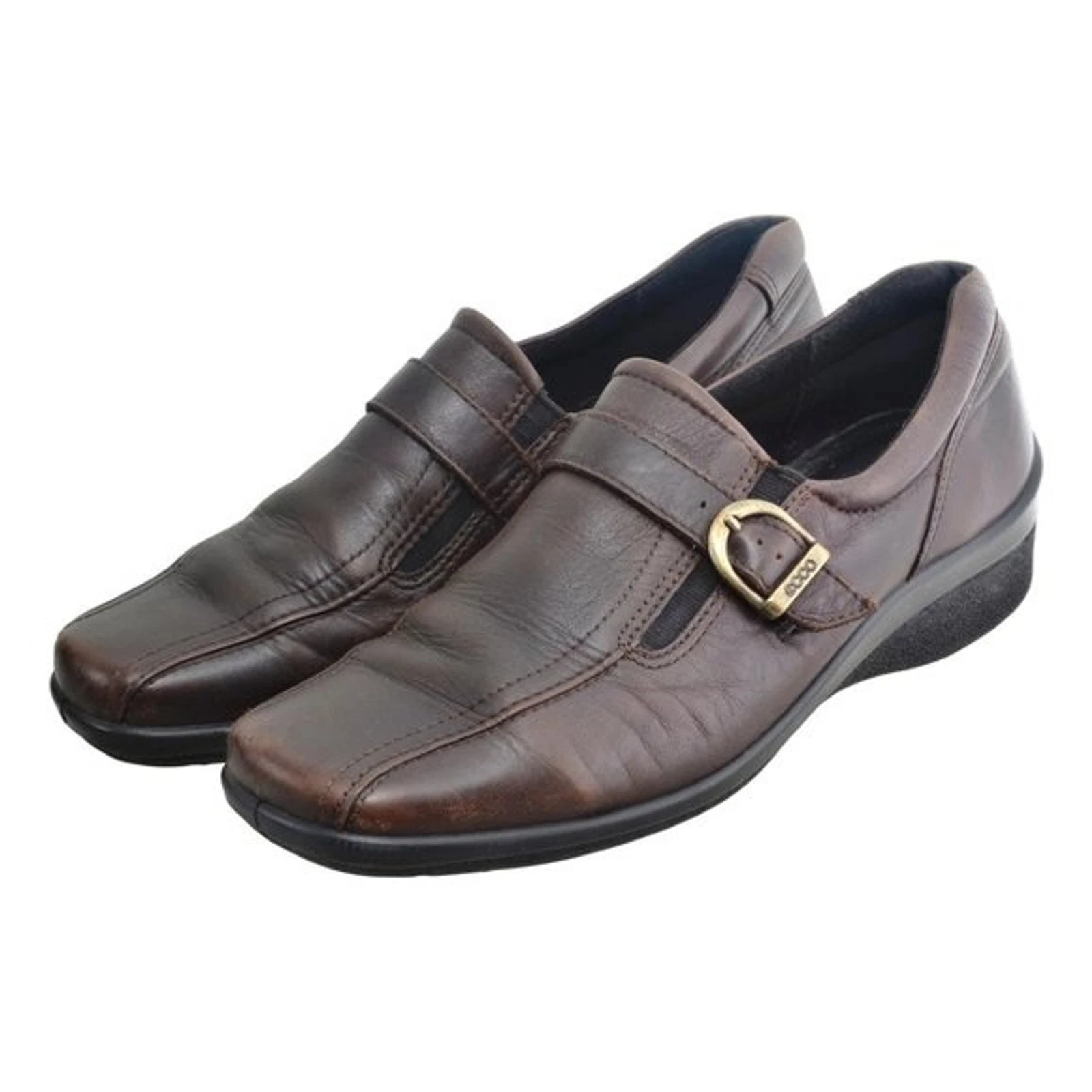 Mocassini Ecco Light Comfort Slip On Monk Cinturino Donna