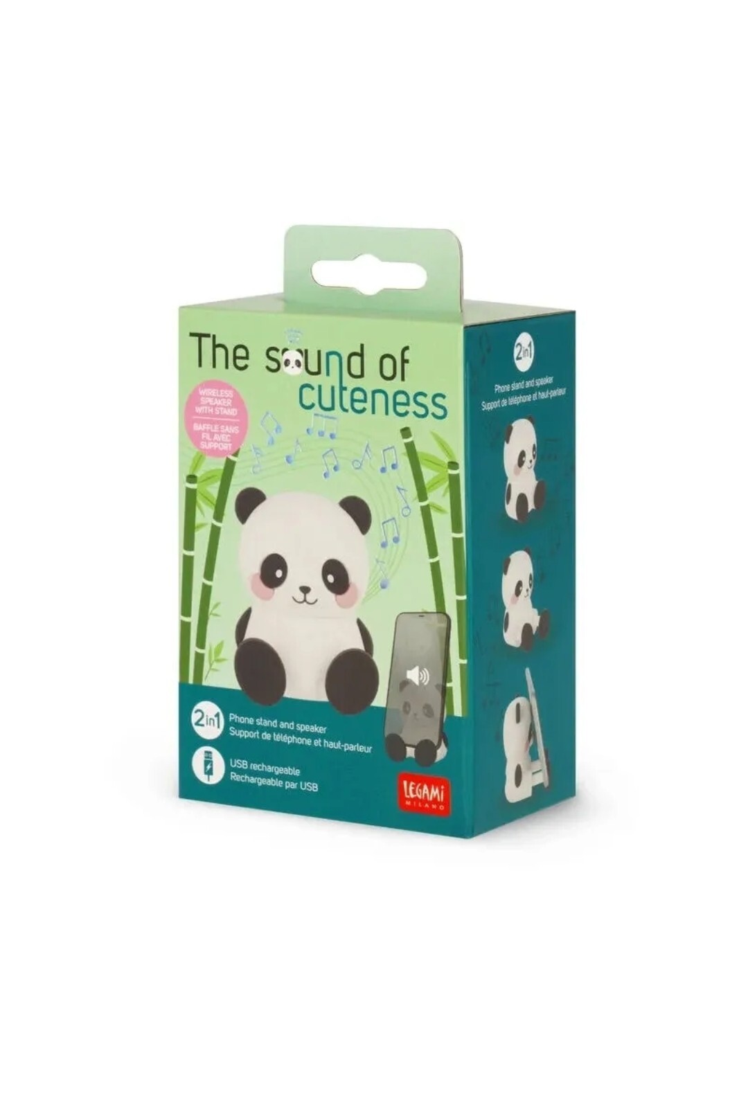 LEGAMI Speaker Wireless con Supporto - The Sound of Cuteness -Panda