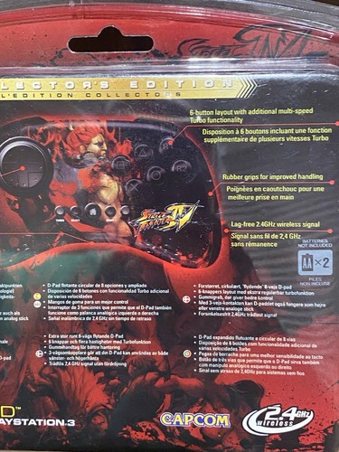 2009 CAPCOM PS3 Street Fighter IV AKUMA Video Game Controller 20th Wireless - Picture 7 of 8