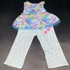 American Girl Truly Me Meet Pastel Floral Top Leggings 18" Doll Clothes