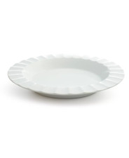Hotel Collection Fluted White Pasta Bowl, 4 plate, Porcelain Dinnerware