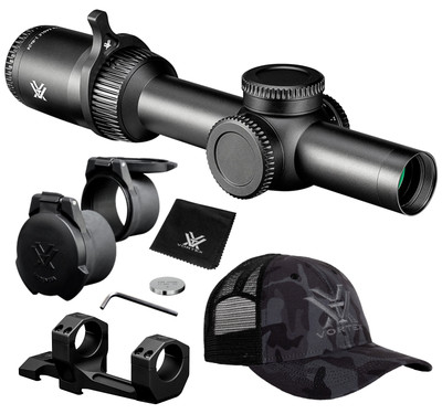 Vortex Optics Strike Eagle 1-8x24 EBR-8 Riflescope w/Free Hat & Cantilever Mount