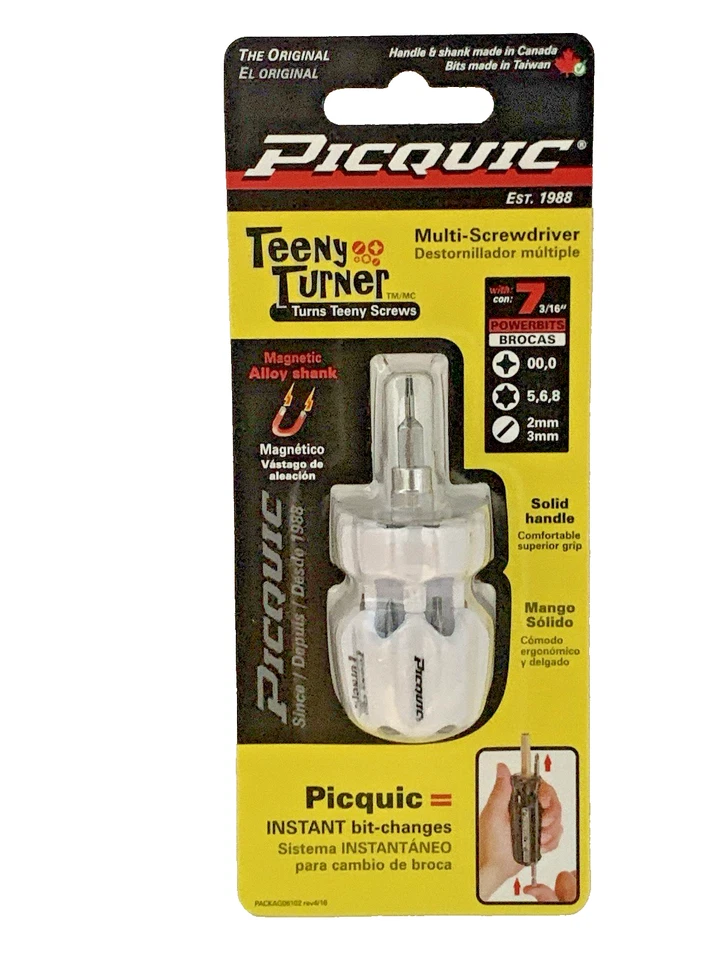 PICQUIC SIXPAC Plus / Teeny Turner Multi Bit Screwdrivers - White  - Image 3 of 3