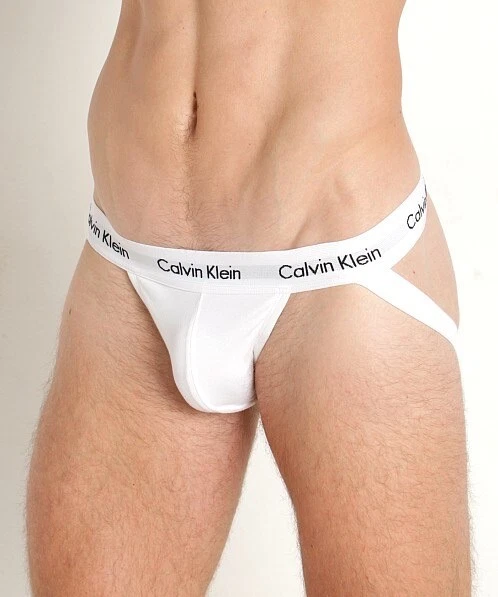Calvin klein white shop jockstrap