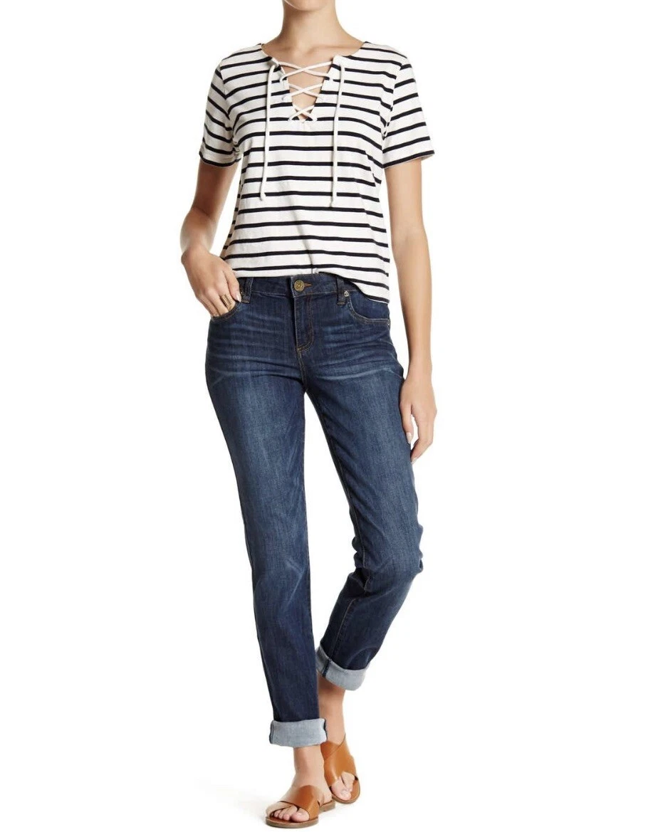Kut from the kloth boyfriend store jeans wildflower