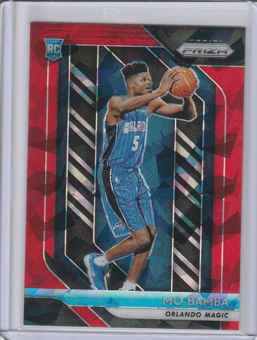 Mo Bamba 2018-19 Panini Prizm Rookie Red Ice Prizm RC 99 Cracked Ice Magic