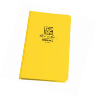 Rite In The Rain All-weather Hard Cover Notebook, 4 3/4 X 7 1/2, Yellow Cover, Rite In The Rain All-weather Hard Cover Notebook, 4 3/4 X 7 1/2, Yellow Cover,