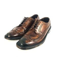 Vintage Florsheim Shoe Brown Leather Mens Size 9.5 B Union Made in USA