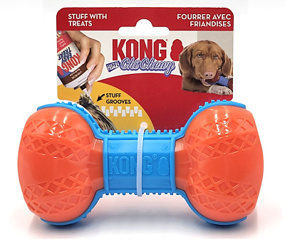 KONG Zippz Bone MEDIUM Treat Stuffable Durable Fetch & Chew Dog Toy 6''