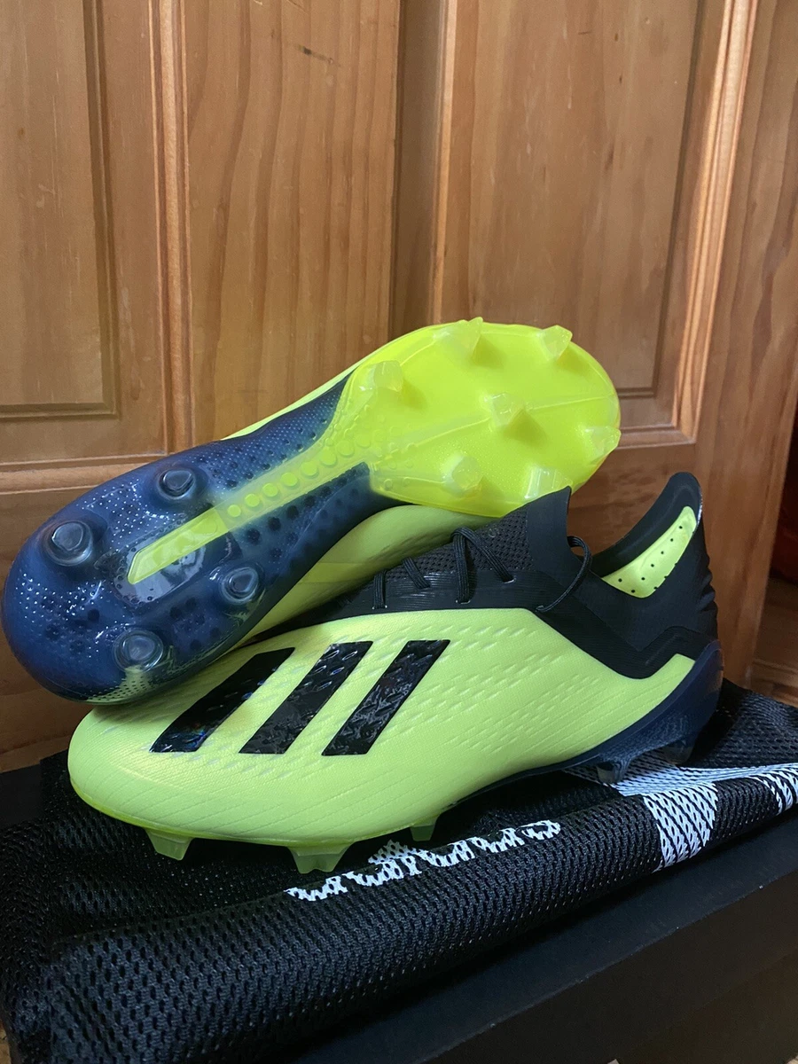 New Adidas X 18.1 FG Black & Yellow World Cup 2018 Men's Cleats DB2251 8US