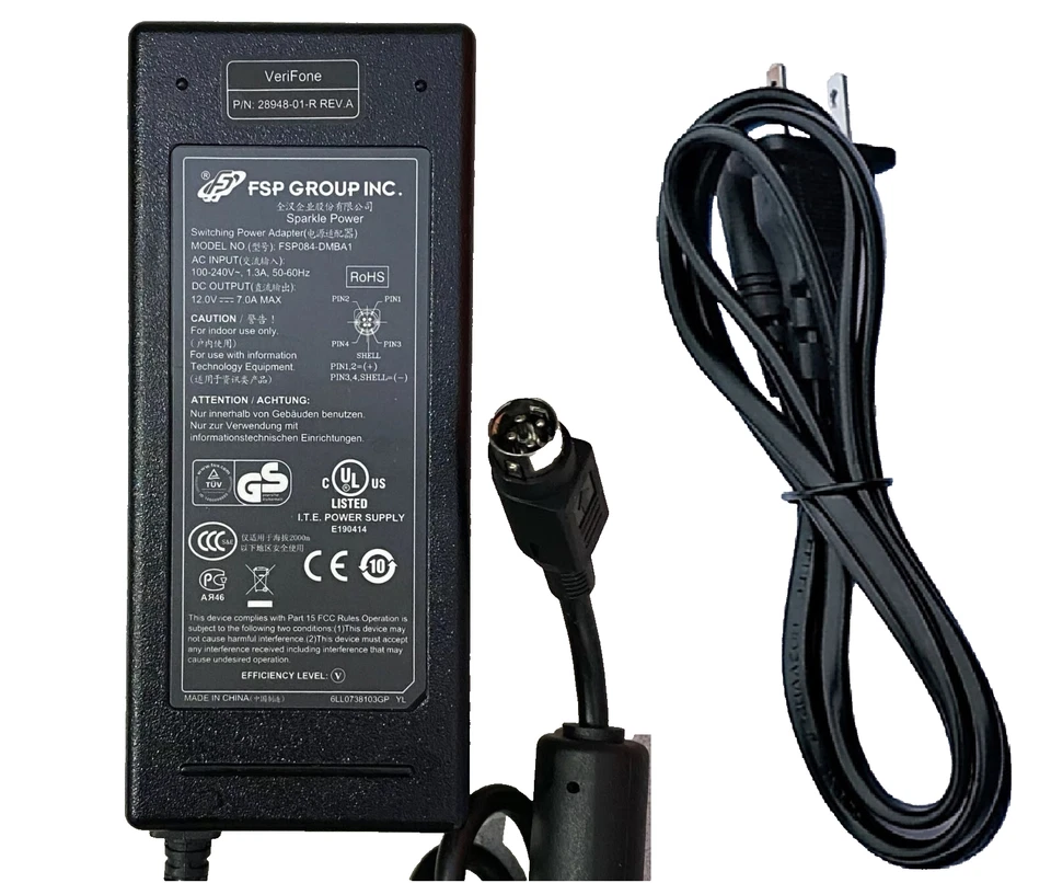 FSP 12V 4-Pin AC Adapter For Wacom Cintiq 22HD DTH-2200 DTK-2200 21UX POW-A118 - Image 2 of 4