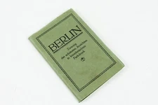 Vintage Color Postcard Book in German of Berlin 20 Lithographic Views Folding