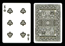 1 x playing card Theory11 High Victorian - 6 of Clubs ZT 39