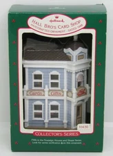 Hallmark 1988 Nostalgic Houses and Shops Series Hall Bro's Card Shop Ornament