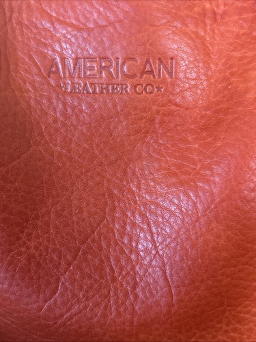 Cartera Bandolera American Leather Co Fairview Triple Entrada Cuero Coral Naranja - Imagen 2 de 15