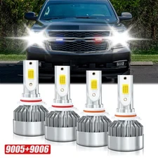 For Chevy Suburban 2500 2000-2006 Front LED Headlight Kit High/Low Beam Bulbs