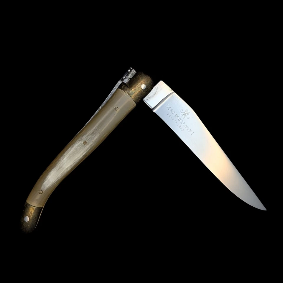 Laguiole Horn Handle Folding Pocket Knife France Tour de France Auto 95 Movie - Image 2 of 4