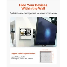 VEVOR Structured Media Enclosure, 14-Inch, Recessed in-Wall Media Box with Cover