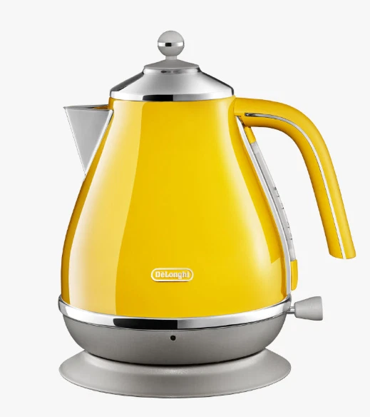 DeLonghi Icona 1.7L Cordless Electric Kettle Sunflower Yellow KBOC2001.Y