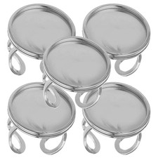 5 Pcs Adjustable Rings for Women Crafts Base Blank Jewelry Making
