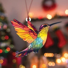 ✨ Hummingbird Christmas Ornament 🎄 Hanging Bird Decor for Tree, Home & Gifts