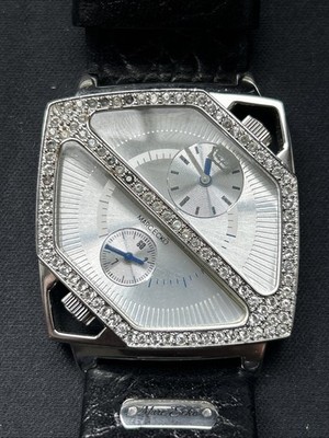 Marc Ecko  Non-Stop Unique Silver Tone Men s Watch