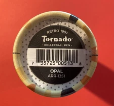 Retro 51 Vault Tornado Acrylic Rollerball Pen in Opal White- Brand New/ Sealed