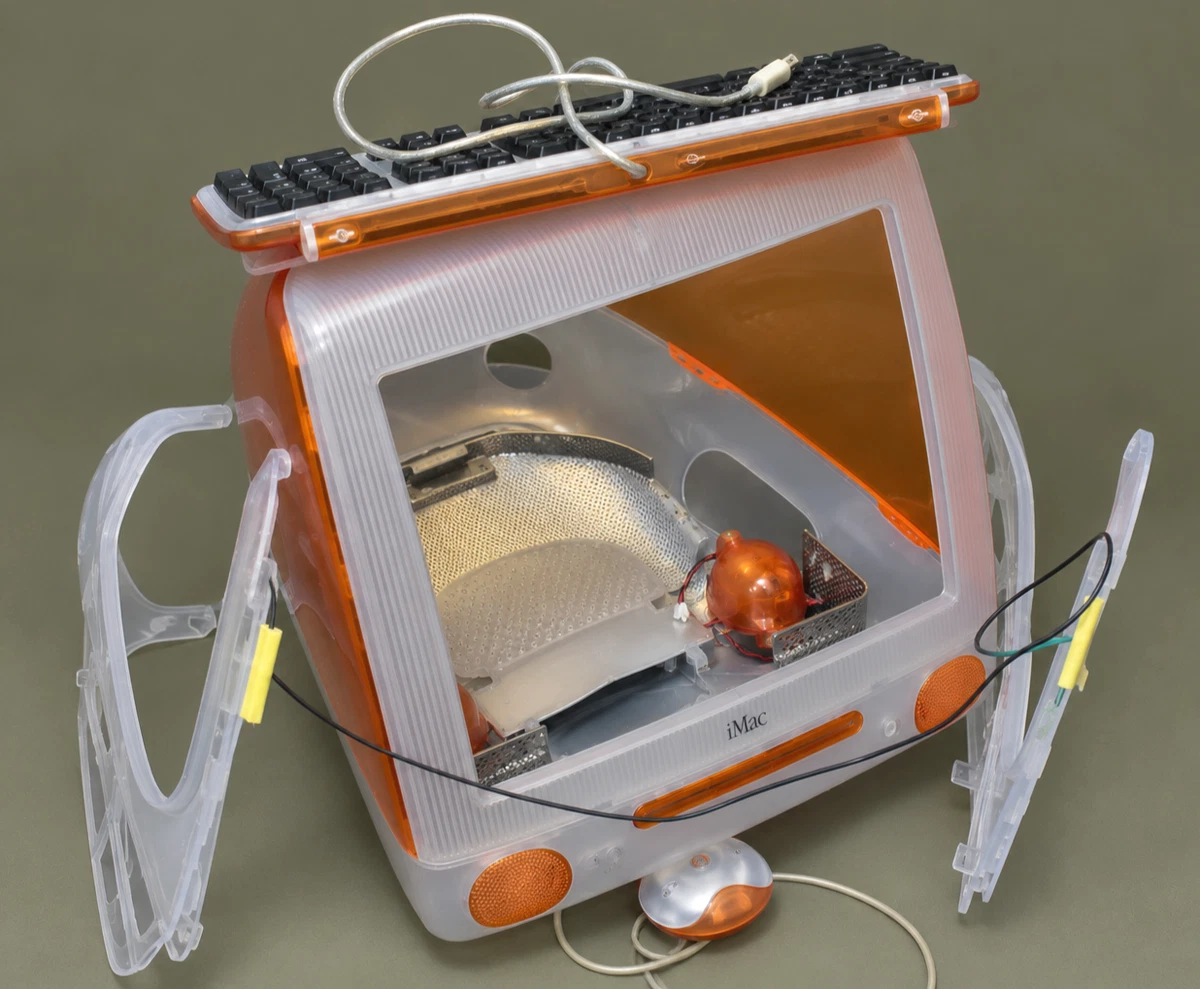 Kit de conversión/resto de mandarina Apple iMac G3 - Carcasa + Teclado + Ratón + Altavoces