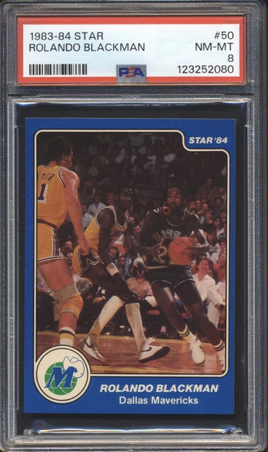 1983-84 Star Basketball Rolando Blackman SP Rookie XRC #50 PSA 8 Mavericks NM-MT