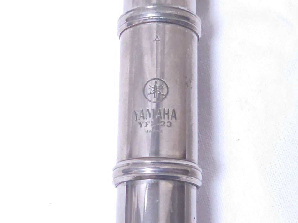 Yamaha YFL-23 Flute Nickel Silver Tested Key Action w/ Case Japan #2356 - Image 3 of 4