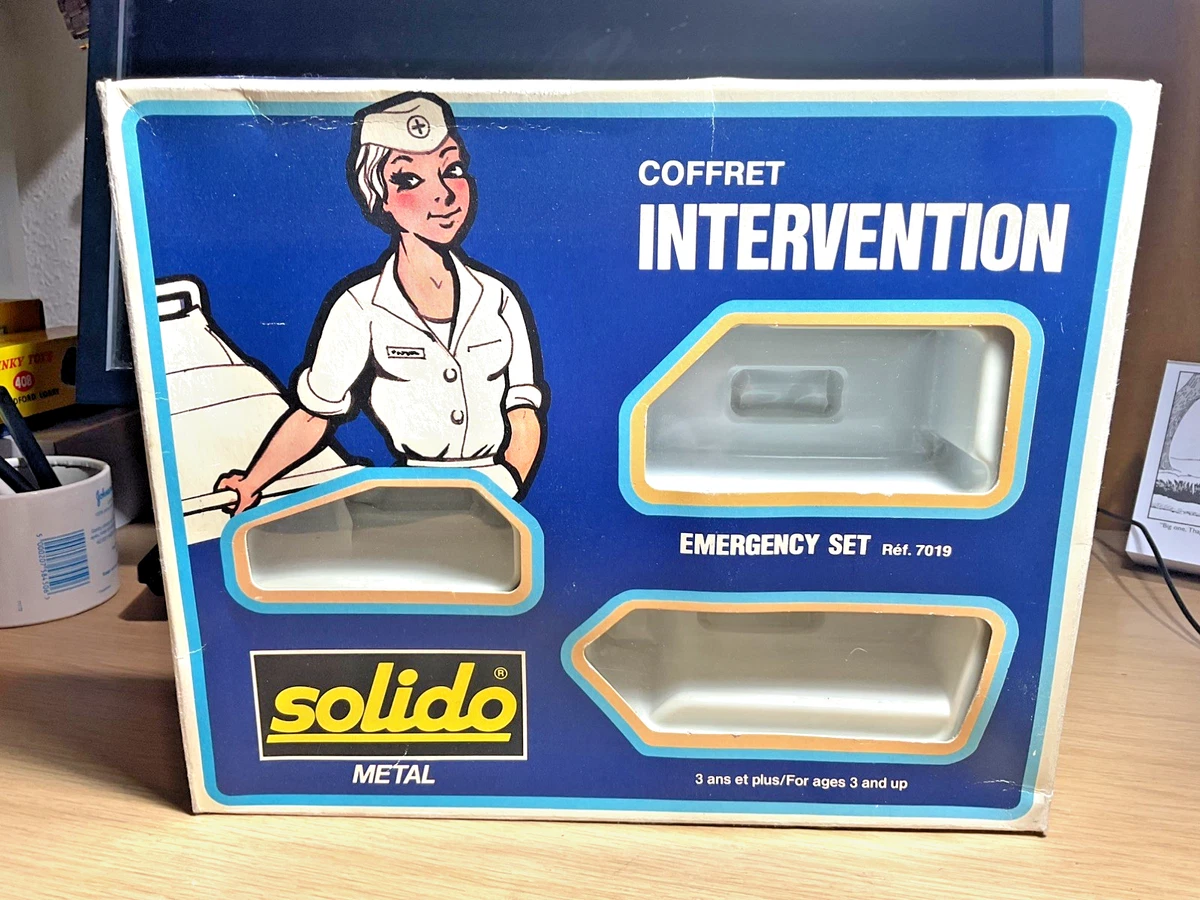 Coffret Solido 7019 – Set Intervention Peugeot Citroën Ambulance – 1/43 – Occasion
