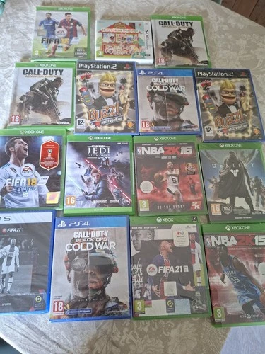 lot 15 jeux vidéos Sony Ps2 Ps4 Ps5 Xbox One 3 Ds Nintendo Neuf Sous Blister