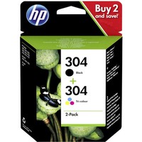 Hp 304 Druckerpatrone Kombi-Pack Original Schwarz, Cyan, Magenta, Gelb 3JB05AE
