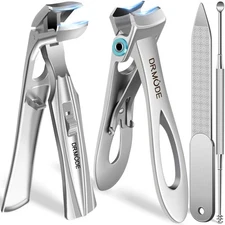 Toenail Clippers for Thick Nails for Seniors, Angled Head Large Toe Nail Clip...