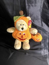 NWT - Starbucks Bearista Bear - 2008 Halloween Trick Or Treat Pumpkin Plush