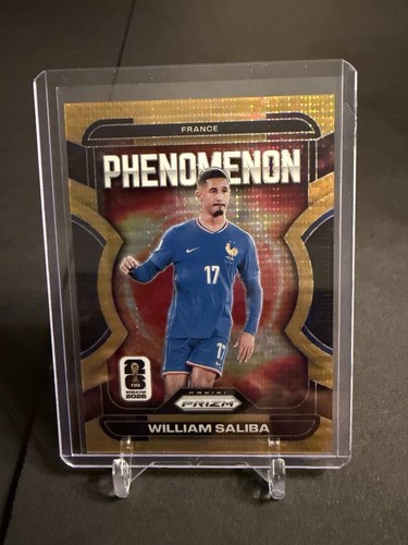 2026 Prizm FIFA World Cup William Saliba Phenomenon Preferred Gold #10/10 France