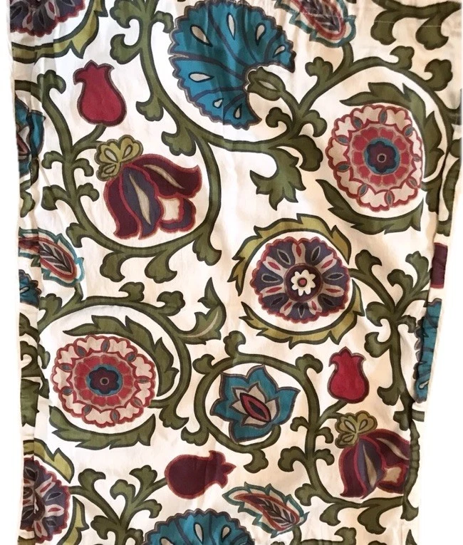 Conjunto de 2 fronhas de travesseiro padrão Cynthia Rowley 100% algodão 28”x20” floral muito bom estado usado - Imagem 4 de 4