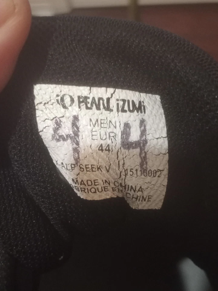 Pearl Izumi Para hombres X-Alp Seek V Negro/Gris/Naranja Bicicleta Clip-In Zapatos Talla 44 (11) Foto 2 de 4