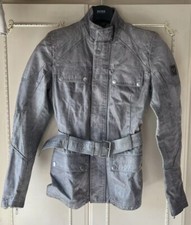 Belstaff Trialmaster Panther Leather Jacket Ladies Size 40 / Uk Size 8 Rrp£995