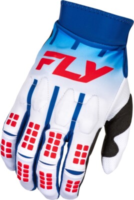 Fly Racing EVO DST Gloves Md Red/White/Blue