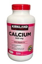 Kirkland Signature Calcium 600mg And Vitamin D3, 500 Count