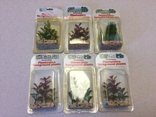 Aquarium Plants Plastic Second Nature 6 Pc