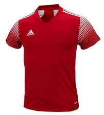 Adidas Youth REGISTA 20 S/S Tee Shirt Run Training Red Kid Top Jersey FI4565