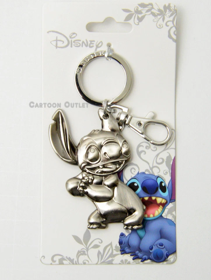 Disney Stitch олова брелок для ключей кольцо для ключей монограмма Lilo и стежок лицензированный металл - Изображение 2 из 4